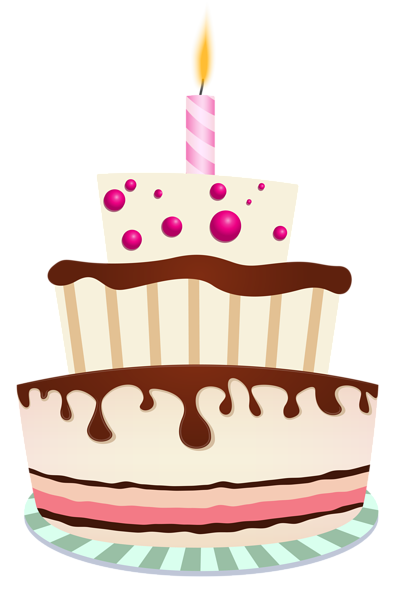 This png image - Birthday Cake with One Candle PNG Clipart Image, is available for free download