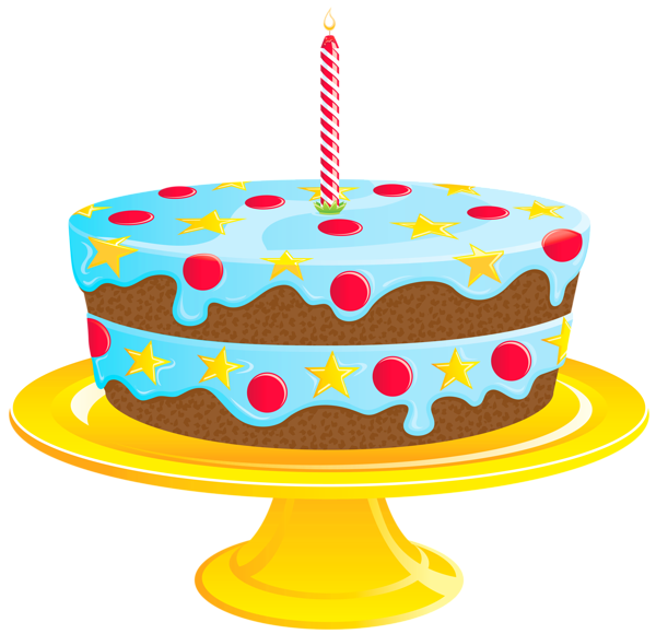 This png image - Blue Birthday Cake PNG Clipart, is available for free download