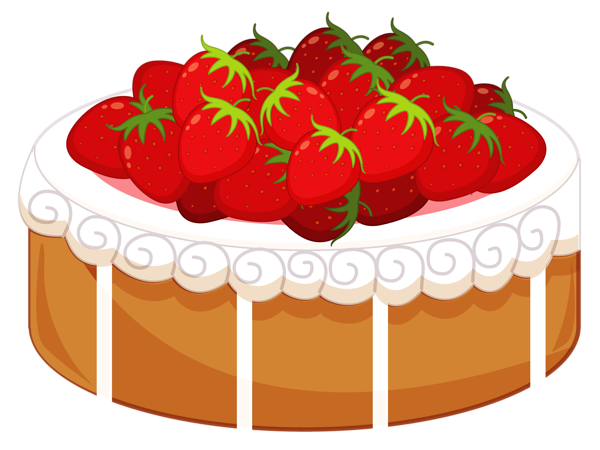 This png image - Cake with Strawberries PNG Clipart, is available for free download