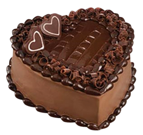 This png image - Chocolate Heart Cake PNG Picture, is available for free download