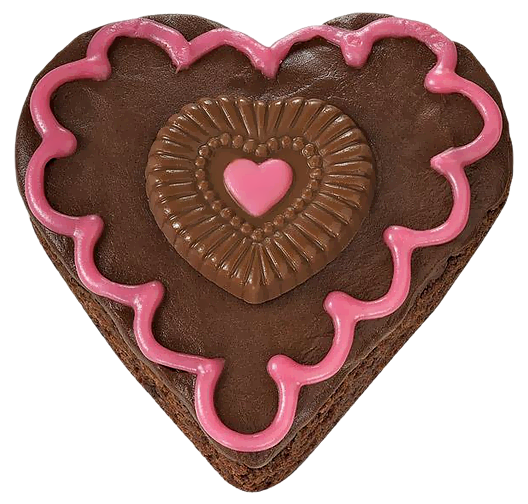 This png image - Chocolate Heart Cake with Pink Cream PNG Picture, is available for free download