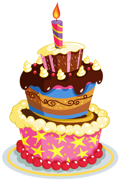 This png image - Colorful Birthday Cake PNG Clipart, is available for free download
