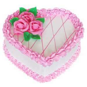 This png image - Pink and White Heart Cake PNG Picture, is available for free download