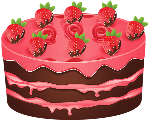 This png image - Strawberry Cake PNG Clipart Image, is available for free download