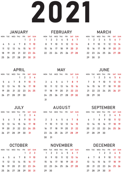 This png image - 2021 Calendar PNG Transparent Clipart, is available for free download