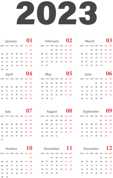 This png image - 2023 Calendar EU Grey Transparent Clipart, is available for free download