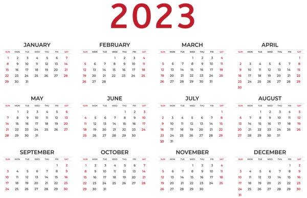 This png image - 2023 Calendar Transparent Clipart, is available for free download