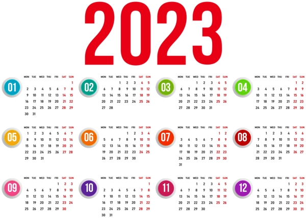 This png image - 2023 Calendar Transparent PNG Image, is available for free download
