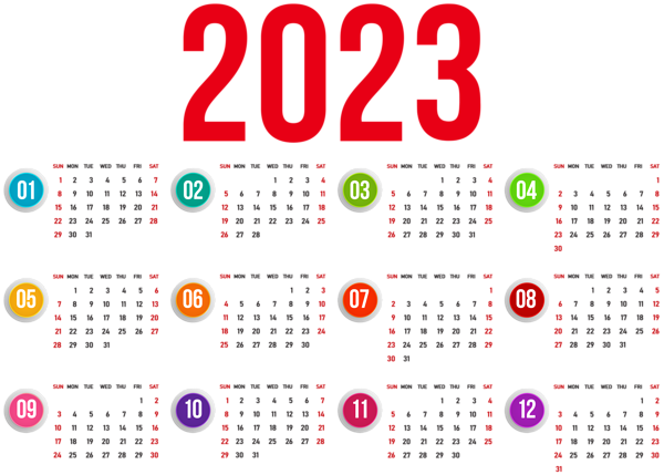 This png image - 2023 Calendar US Transparent PNG Image, is available for free download