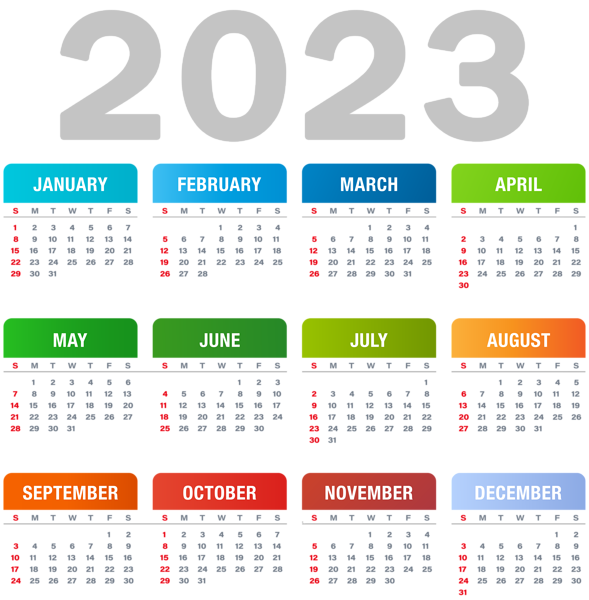 This png image - 2023 US Transparent Calendar PNG Clipart, is available for free download