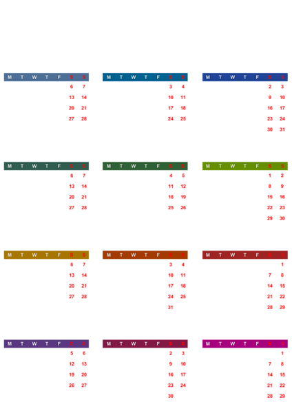 This png image - 2024 EU color Calendar Transparent PNG Clipart, is available for free download