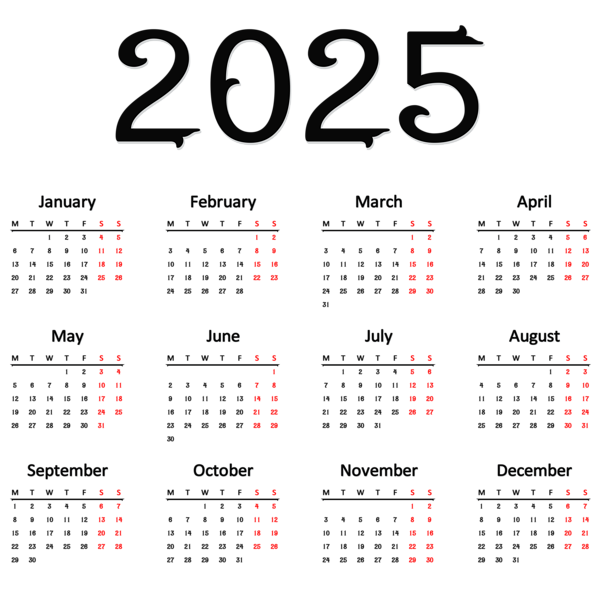 This png image - 2025 EU PNG Transparent Calendar, is available for free download