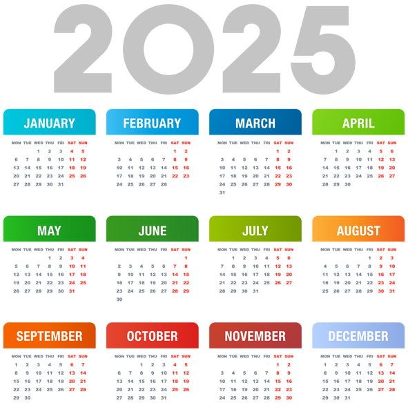 This png image - 2025 EU Transparent Calendar PNG Clipart, is available for free download