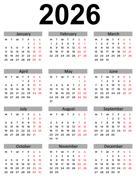 This png image - 2027 EU Calendar Classic Transparent Clipart, is available for free download