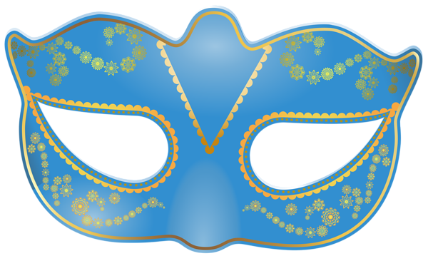 This png image - Blue Carnival Mask PNG Transparent Clip Art Image, is available for free download