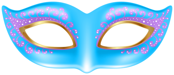 This png image - Blue Mask Transparent PNG Clip Art Image, is available for free download