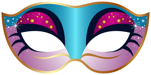 This png image - Blue and Pink Carnival Mask PNG Clip Art Image, is available for free download