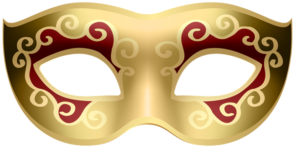 This png image - Carnival Mask Gold Transparent PNG Clipart, is available for free download