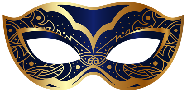This png image - Dark Blue Carnival Mask PNG Clip Art Image, is available for free download