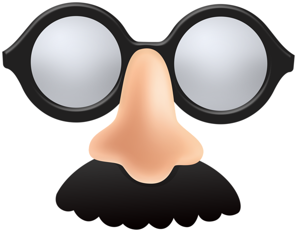 This png image - Funny Big Nose and Glasses Mask PNG Clipart, is available for free download