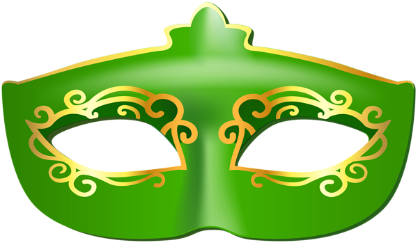 This png image - Green Carnival Mask Clip Art Image, is available for free download