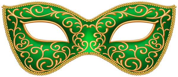 This png image - Green Carnival Mask Transparent Image, is available for free download