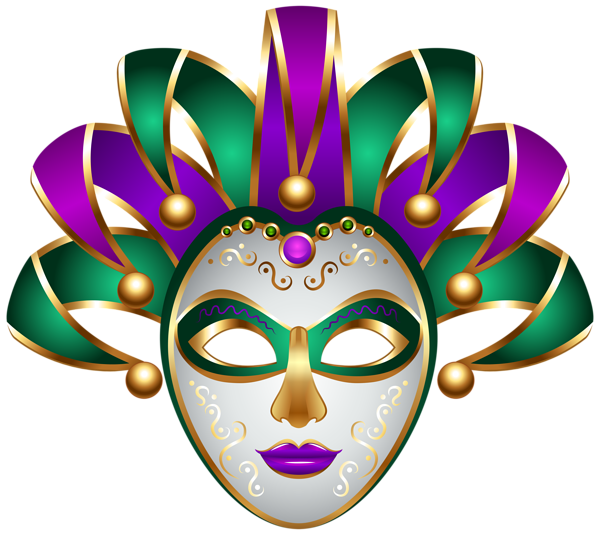 This png image - Green Purple Carnival Mask Transparent PNG Clip Art Image, is available for free download