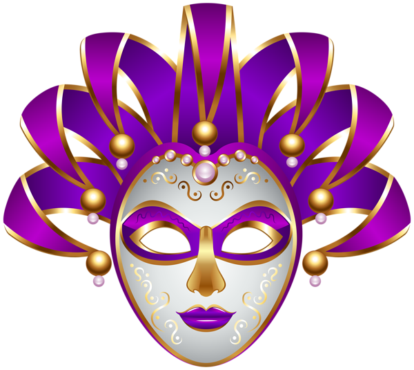 This png image - Purple Carnival Mask Transparent PNG Clip Art Image, is available for free download