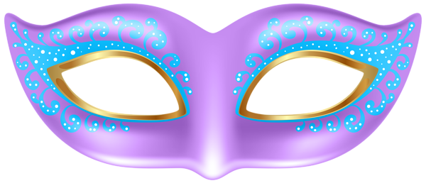 This png image - Purple Mask Transparent PNG Clip Art Image, is available for free download