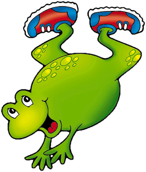 This png image - Cartoon Frog with Sneakers Clipart, is available for free download
