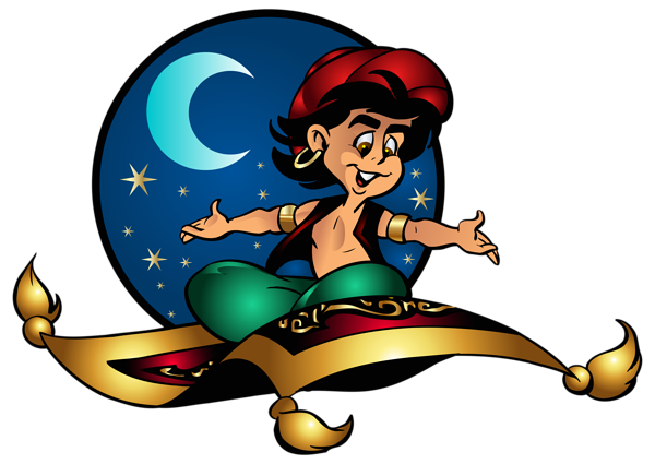 This png image - Aladdin and Flying Carpet Cartoon PNG Clip-Art Image, is available for free download