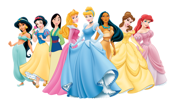 This png image - All Disney Princess PNG Cartoon Image, is available for free download