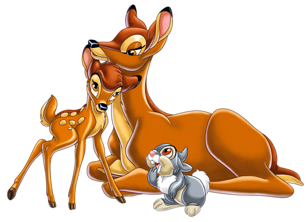 This png image - Bambi's Mother Bambi and Thumper PNG Image, is available for free download