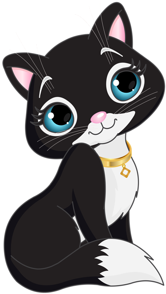 This png image - Black Kitten Cartoon Transparent Clip Art, is available for free download