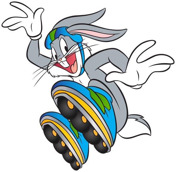 This png image - Bugs Bunny with Roller Skates Clip Art PNG Image, is available for free download