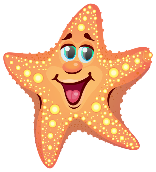 This png image - Cartoon Starfish PNG Clipart Image, is available for free download