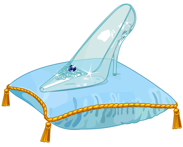 This png image - Cinderella Glass Slipper PNG Vector Clipart Image, is available for free download