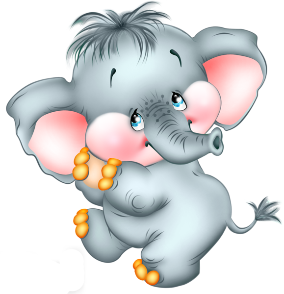 This png image - Cute Cartoon Elephant Free PNG Picture, is available for free download