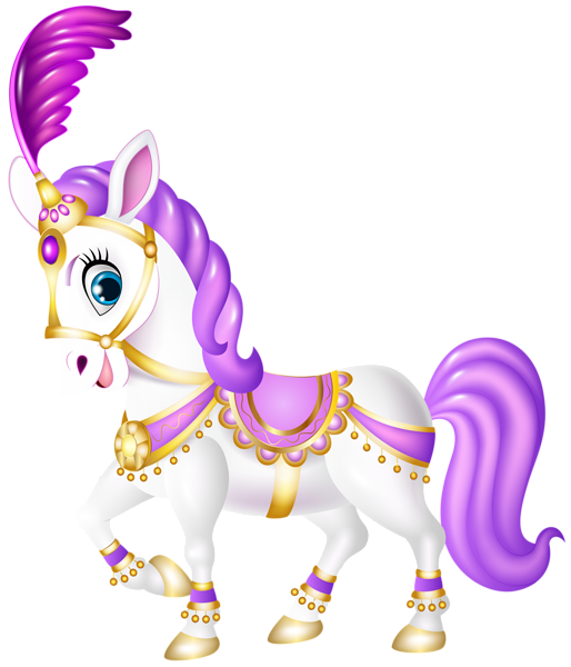 This png image - Cute Purple Pony Cartoon Transparent PNG Clip Art, is available for free download