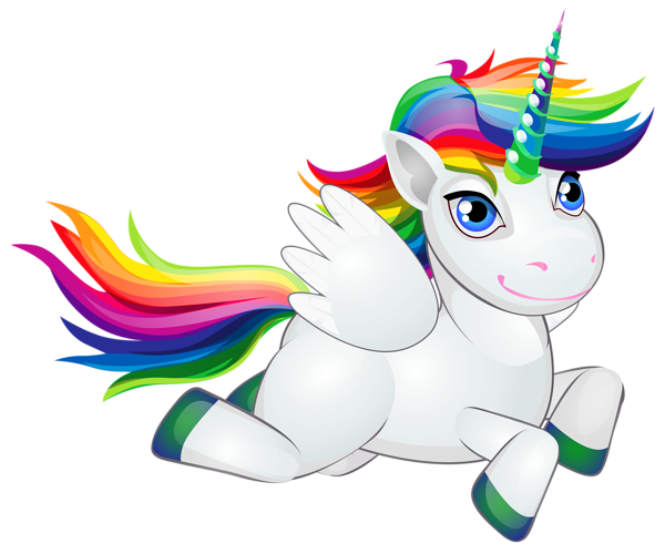 This png image - Cute Rainbow Pony PNG Clip Art Image, is available for free download