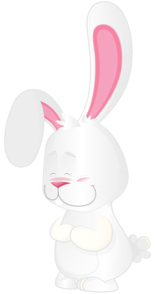 This png image - Cute White Bunny Clip Art Image, is available for free download