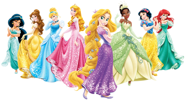 This png image - Disney Princesses PNG Cartoon Image, is available for free download