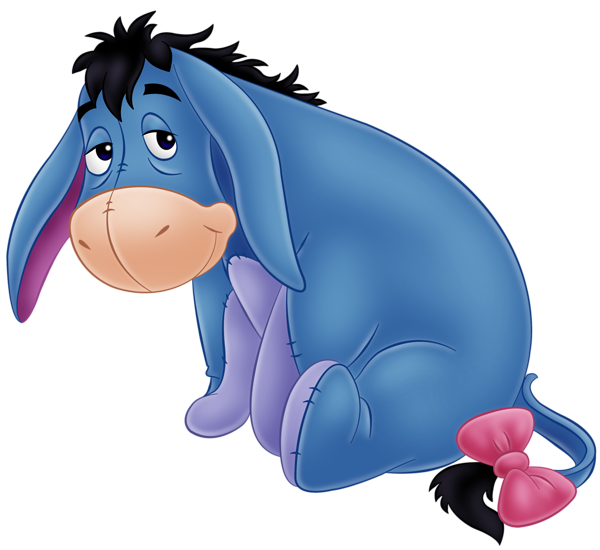 This png image - Eeyore Free PNG Clip Art Image, is available for free download