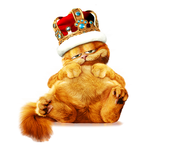 This png image - Garfield King PNG Free Clipart, is available for free download