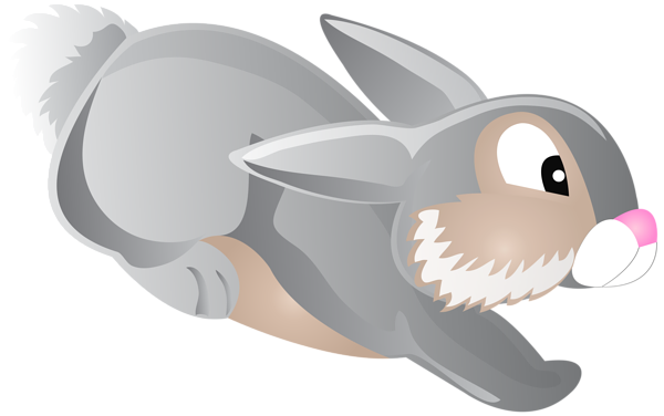 Jumping Bunny Cartoon Transparent Clip Art PNG Image ...