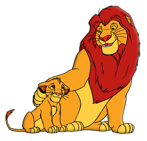 This png image - King Lion and Simba PNG Picture, is available for free download