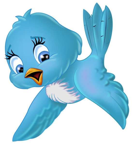 This png image - Large Blue Bird PNG Cartoon Clipart, is available for free download