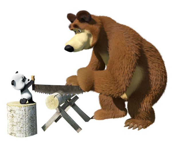 This png image - Masha and the Bear Cartoon Transparent Clip Art Image, is available for free download