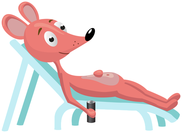 This png image - Mouse on Sunbed PNG Clipart, is available for free download