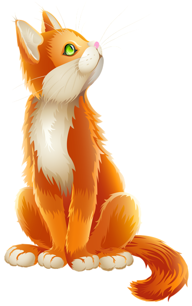 This png image - Orange Cat Cartoon Transparent PNG Clip Art Image, is available for free download